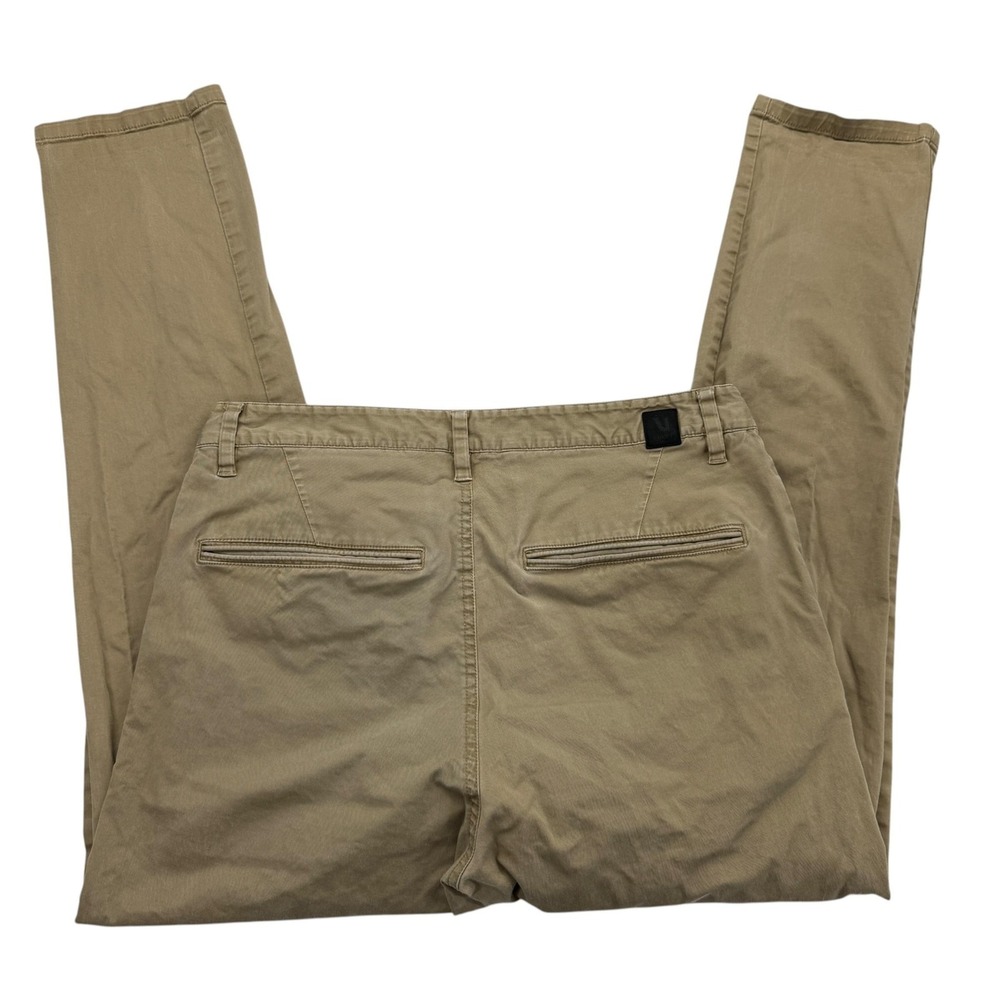 Vuori Pants Mens 33 X 32 Beige Chino Slim Stretch Tapered Pockets Flat Front